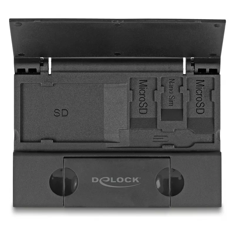 Čítačka kariet DeLOCK 91014 USB 3.2 Gen 1 Type-A/Type-C čierna MicroSD SD