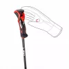 Bežecké palice Leki 3D AIRFOIL čierna/červená 120 cm