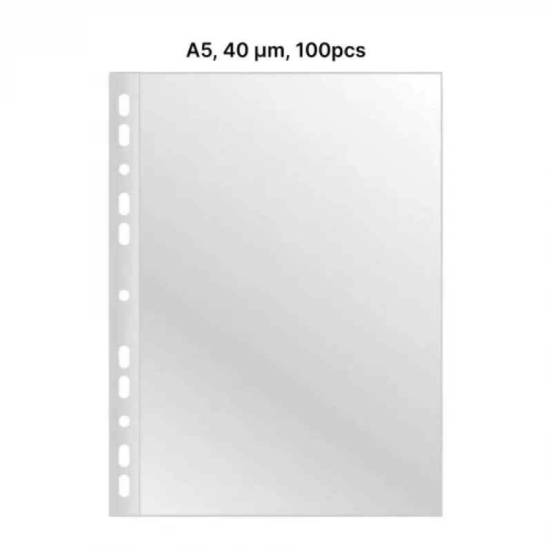 AD Class dierované vrecká krištáľovo číre A5 40 µm, balenie 100 kusov