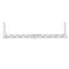 Maclean organizér káblov pod stolom, max. zaťaženie 5 kg, max. 728 mm, biely, MC-103 W