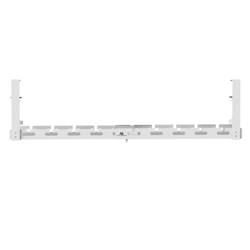 Maclean organizér káblov pod stolom, max. zaťaženie 5 kg, max. 728 mm, biely, MC-103 W