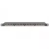 Patch panel Digitus CAT 6 Class E High Density tienený čierny