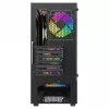 PC skriňa SAVIO Noctis Flow RGB — Cube, ATX/Mini-ITX, 3x 120 mm predné ventilátory, bočné okno z tvrdeného skla, max. GPU 35 cm