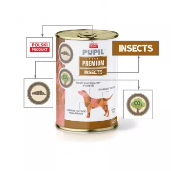 PUPIL Premium Insect - mokré krmivo pre psov - 400g