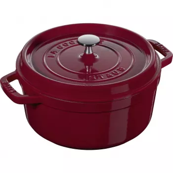 Okrúhly liatinový hrniec Staub La Cocotte 3,85 l, bordová