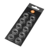 EK Water Blocks EK-Quantum Torque farebný krúžok balenie 10 ks STC 12/16 strieborná
