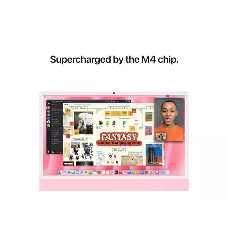 Počítač všetko v jednom Apple iMac 24" Retina 4.5K M4 (8-jadrový CPU, 8-jadrový GPU), 16 GB RAM, 256 GB SSD, nemecká klávesnica, Magic Mouse, bez Gigabit Ethernet, ružový (MWUG3D/A)
