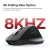 Myš Keychron M6 pravácka univerzálna — optická, RF bezdrôtová + Bluetooth + USB-C, 30000 DPI, čierna