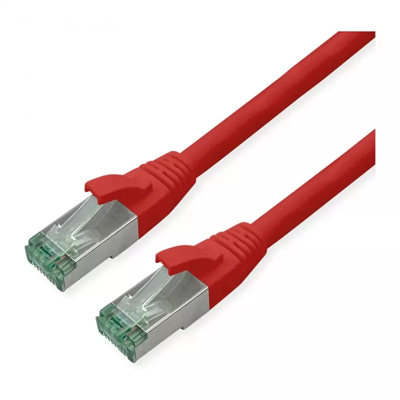Sieťový kábel ROLINE Recycled Material 21.45.3216 RJ-45 Cat6a 7 m červený