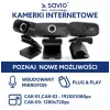 Savio internetová kamera webkamera USB Full HD so vstavaným mikrofónom