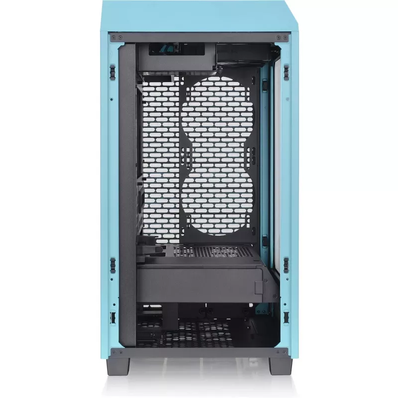 Thermaltake The Tower 200 tyrkysový Tempered Glas