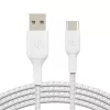 USB kábel Belkin CAB002BT1MWH 1 m USB A na USB C biely