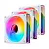 Skriňový ventilátor Jonsbo ZK-120W 3in1 A-RGB biely — 120 mm, A-RGB osvetlenie