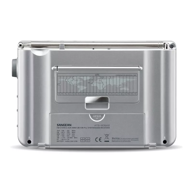 Prenosné rádio Sangean ATS-909 X2 — biela — AM FM SW digitálny tuner
