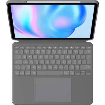 Logitech Combo Touch QWERTY US International Smart Connector sivá