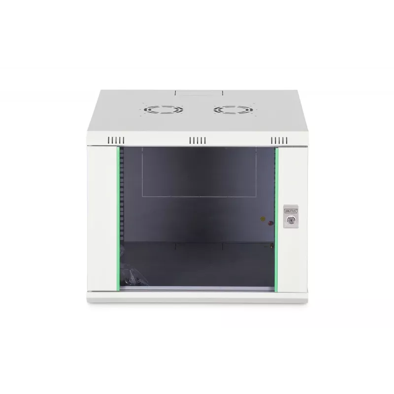Nástenný 19-palcový rack DIGITUS Dynamic-N DN-37106 — 9U, 600x600 mm, IP20, zámok na kľúč