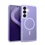 Crong Hybrid Matte Magnetic puzdro pre Samsung Galaxy S26 — TPU+PC, levanduľová