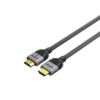 HDMI kábel Unitek C11093RGY01 8K 10 m, HDMI 2.1, 48 Gbit/s, 144 Hz, ARC, pozlátený, sivý