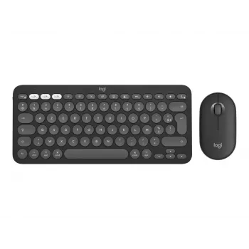 Logitech Pebble 2 Combo for Mac bezdrôtová klávesnica a myš QWERTZ nemecká grafitová