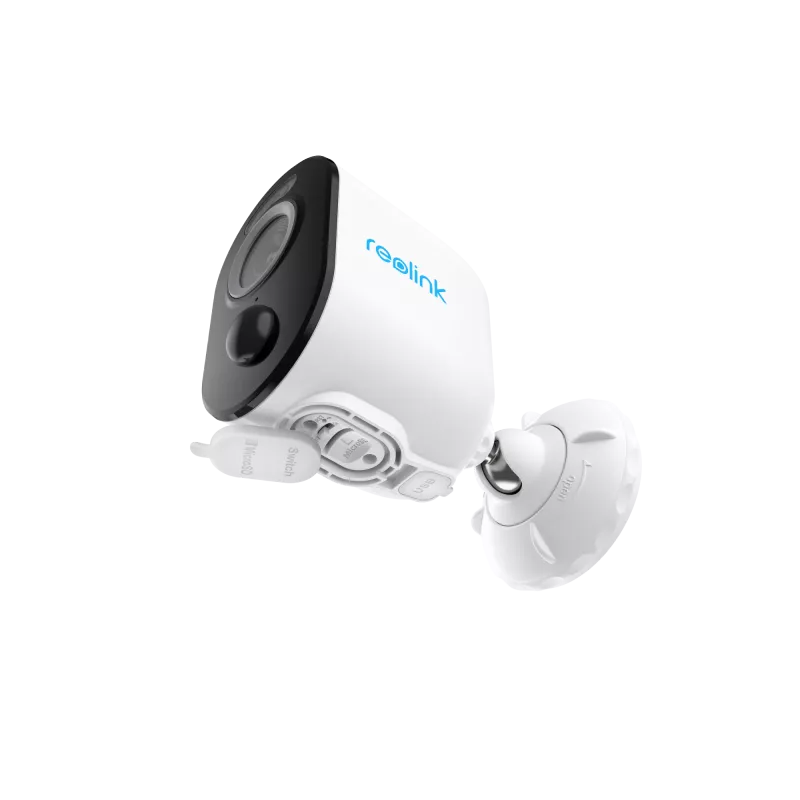 Reolink Argus B330 (BWC2K02SP) bezpečnostná IP kamera Wi-Fi na batériu so solárnym panelom, 5 MP 2880x1616, IP65, farebné nočné videnie, do interiéru aj exteriéru, biela
