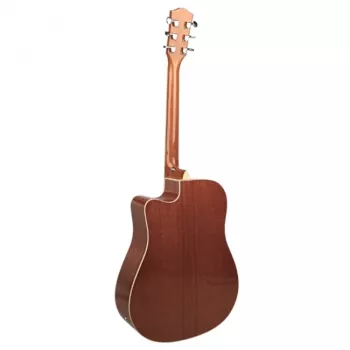 Elektroakustická gitara V-tone VEAG1 CE 4/4 drevo — plnorozmerný dreadnought, cutaway, smrekový vrch, mahagónové dno a boky, vstavaný predzosilňovač