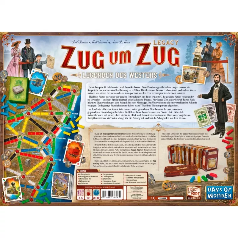 Zug um Zug Legacy: Legenden des Westens, spoločenská hra