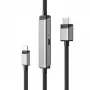 ALOGIC ULCHDPD01-SGR videokábel adaptér 1 m USB Type-C HDMI + USB strieborný