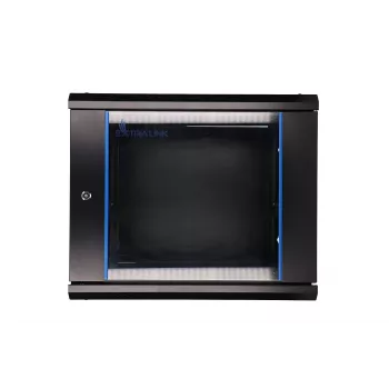 Nástenný rozvádzač Extralink Extralink Rackmount rozvádzač 9U 600x450 čierna