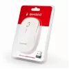 Bezdrôtová myš GEMBIRD MUSW-4B-01-W, obojručná, optická 1600 DPI, 4 tlačidlá, RF Wireless, biela