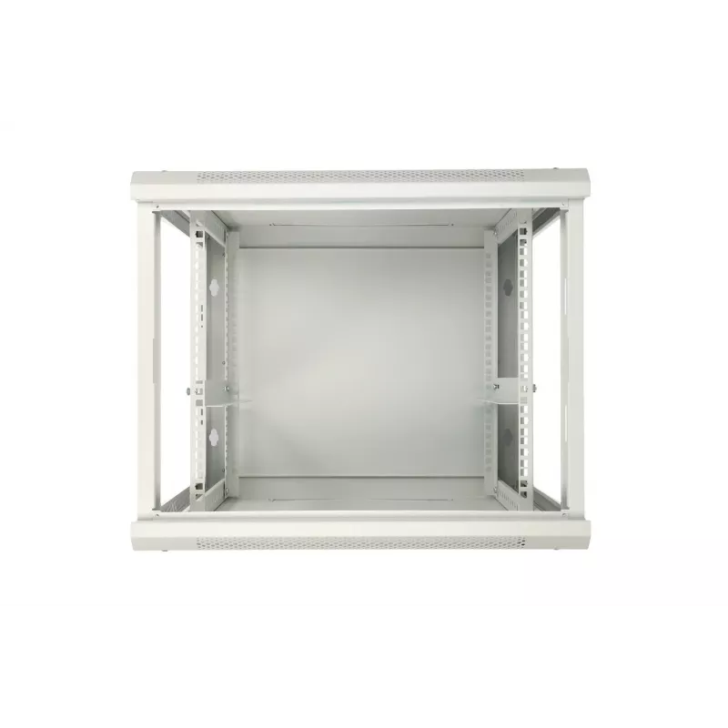 Extralink racková skriňa 9U 600x450 ASP sivá nástenná montáž, kovové dvere