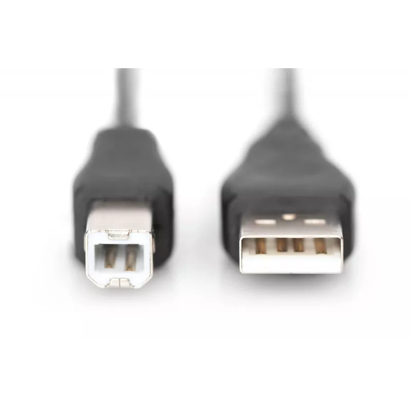 Assmann USB prepojovací kábel. Type-A - B M/M. 1,0m. vhodný pre USB 2.0. UL. čierny (AK-300102-010-S)