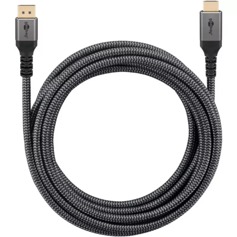 Goobay 65270 video kábel adaptér 3 m DisplayPort HDMI sivý (65270)