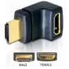 HDMI adaptér DeLOCK 65072 HDMI konektor samec na HDMI konektor samica, 90° nahor