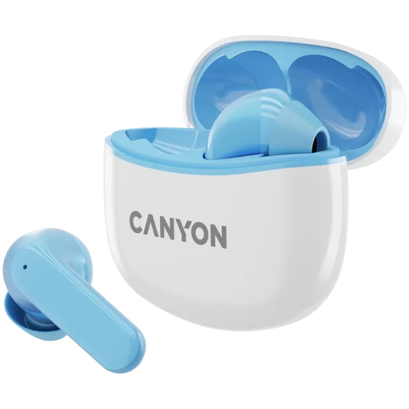 Bezdrôtové slúchadlá do uší Canyon TWS-5 CNS-TWS5BL True Wireless, modré