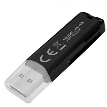 Čítačka SD kariet, USB 2.0, 480 Mbit/s, AK-63 Savio SAVAK-63