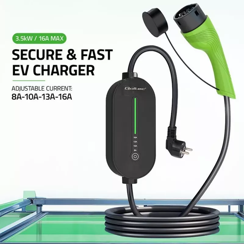 Mobilná nabíjačka pre elektromobily, Type2, 3,5 kW, 5 m
