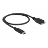 USB kábel DeLOCK 0,5 m USB3.1 C - MicroUSB3.1 B