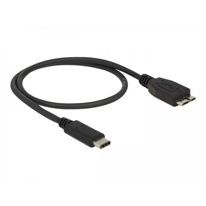 USB kábel DeLOCK 0,5 m USB3.1 C - MicroUSB3.1 B