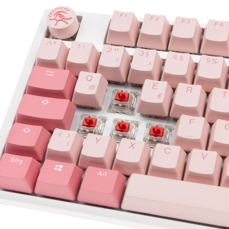 Ducky One 3 TKL herná klávesnica USB QWERTZ nemčina ružová