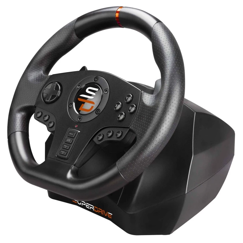 Subsonic SA5595-PC herný ovládač čierny USB volant + pedále