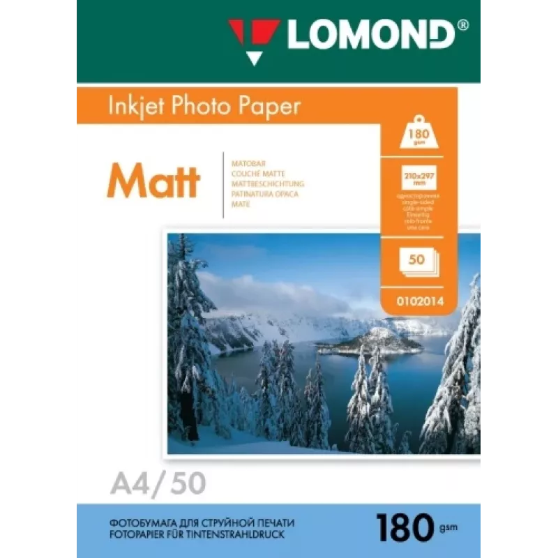 Lomond fotografický atramentový papier matný 180 g/m² A4, 50 listov