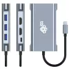 HUB 8in1 adaptér USB C HDMI x2 USB VGA RJ45 PD