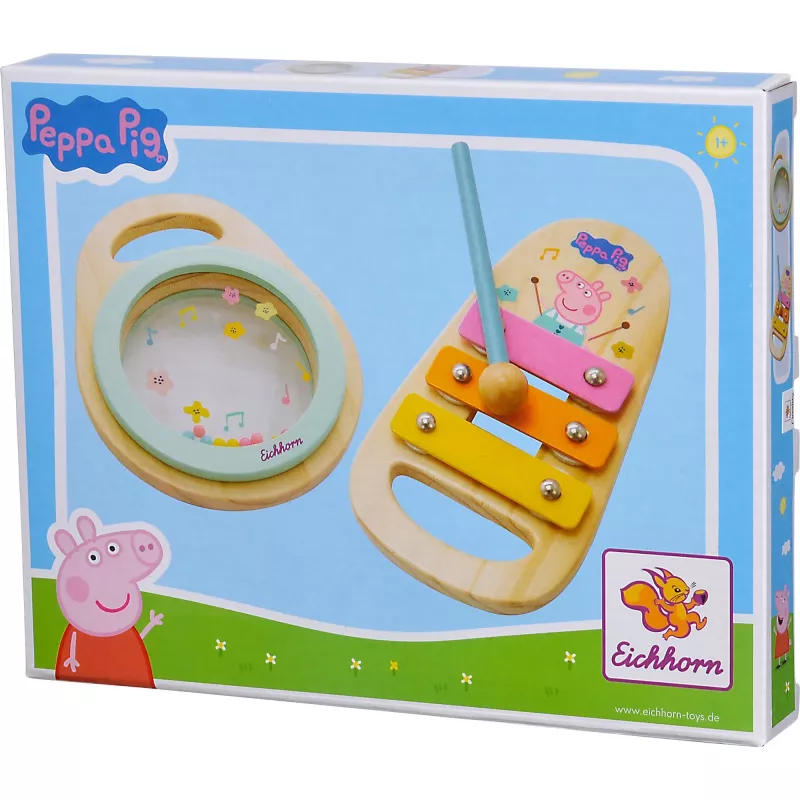 Peppa Pig Wood hudobná sada, hudobná hračka 2-dielna