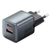 Vention FEWH0-EU 30W GaN nabíjačka — 1× USB-C, 1× USB-A, 30 W, čierna