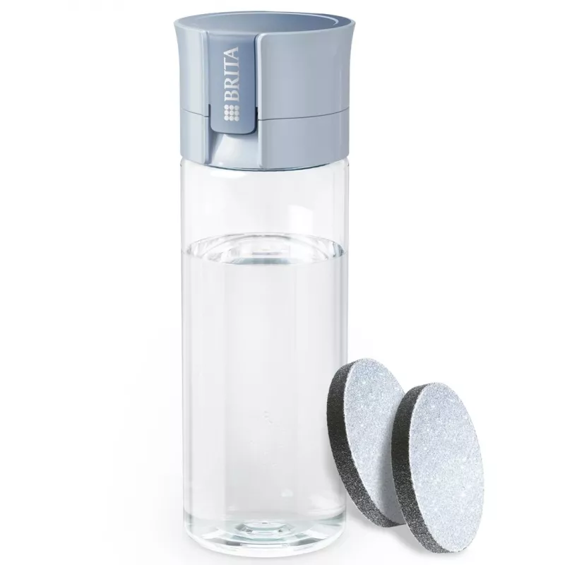 Filtračná fľaša BRITA Vital pastelovomodrá 600 ml s 2 filtrami MicroDisc, bez BPA, vhodná do umývačky riadu