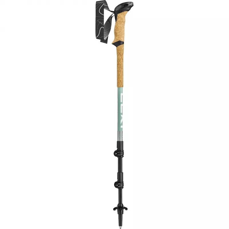 Trekingové palice Leki Makalu Lite nastaviteľné 90–125 cm, sivo-zelená
