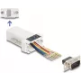 DeLOCK D-Sub 9-pin samec na RJ45 samica montážna súprava biela VGA RJ-45