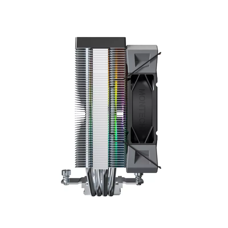 Montech NX400 Black ARGB vzduchový chladič procesora, multi socket, 120 mm, čierny