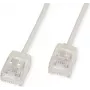 ROLINE UTP patch kábel Cat.6A ultrakrátky RJ45 sivý 0,5 m – sieťový – UTP (21.15.4400)