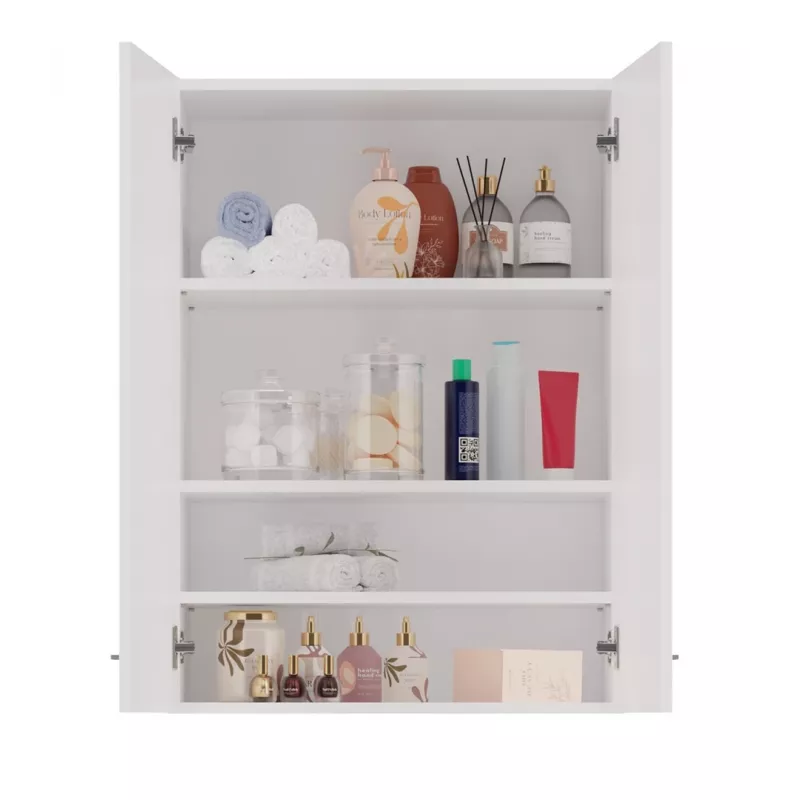 Topeshop POLA MINI DD biela kúpeľňová skrinka biela